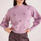Daisy 3D Flower Knit Sweater