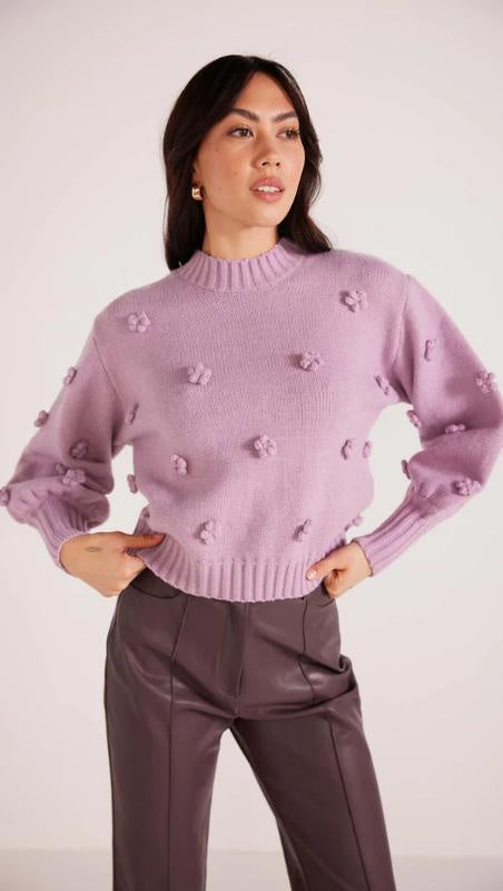 Daisy 3D Flower Knit Sweater