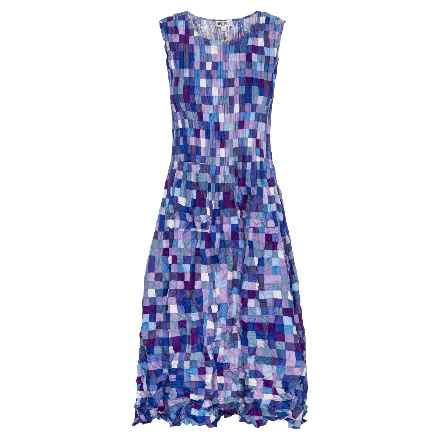 Smash Pocket Dress Pink Beige Elliptical Spot