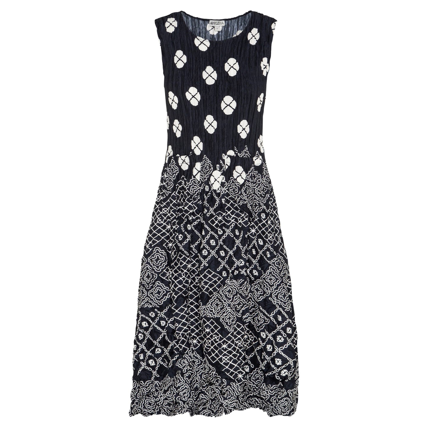 Smash Pocket Dress Pink Beige Elliptical Spot