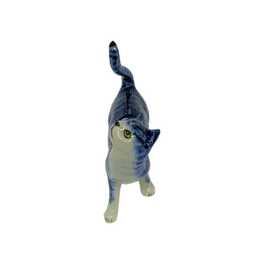 Cat Standing Blue