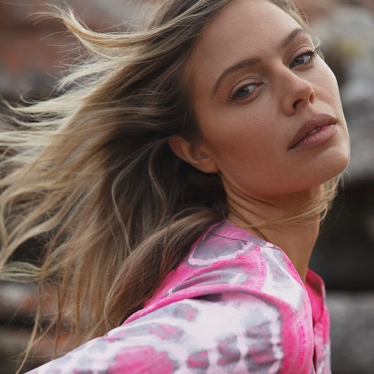 Bazaar Foil Hot Pink Dress