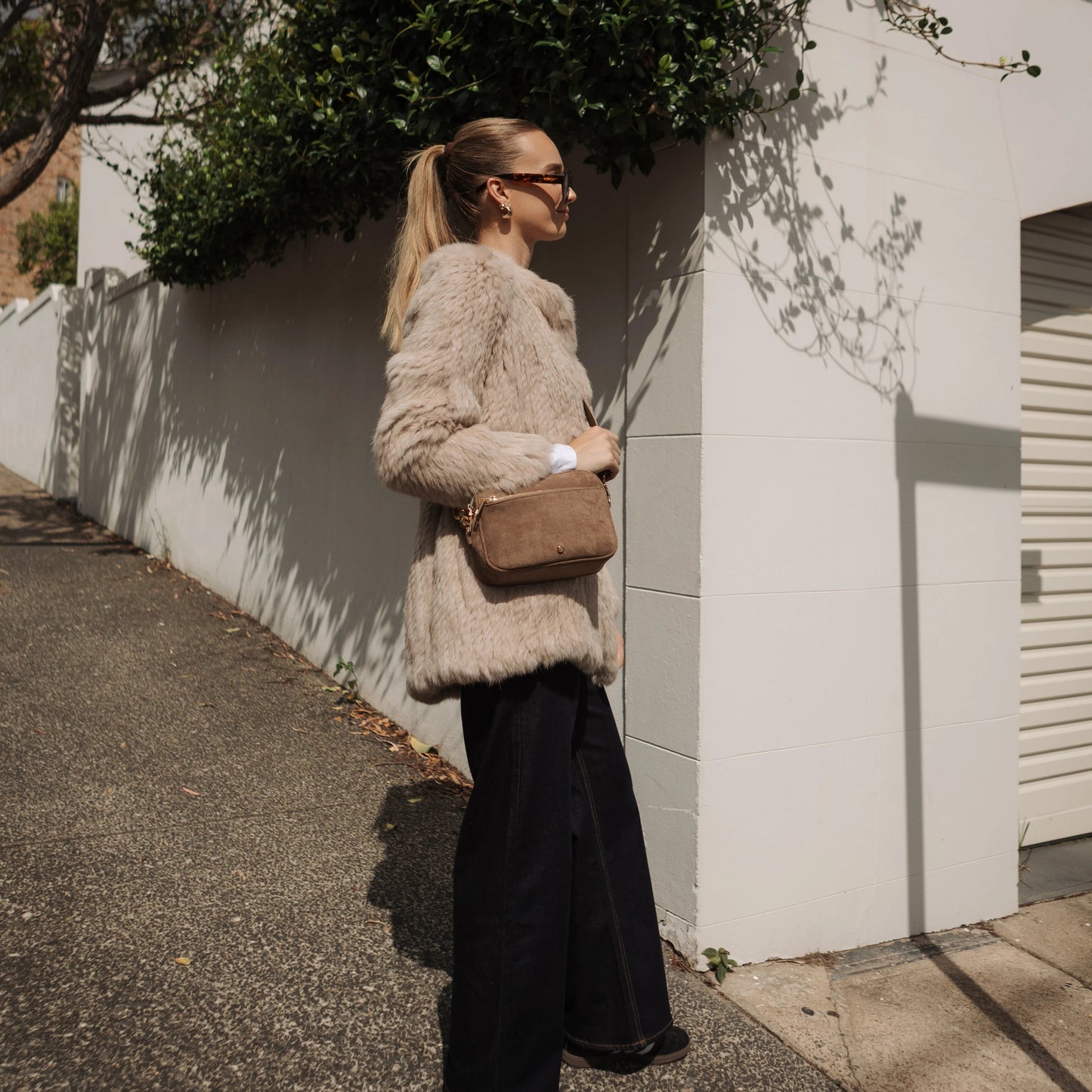 Ruby London Eco Suede Cross Body Bag