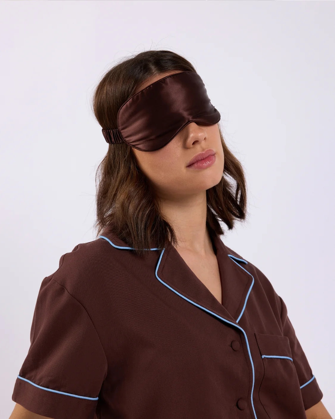 Silk Eye Mask - Cocoa
