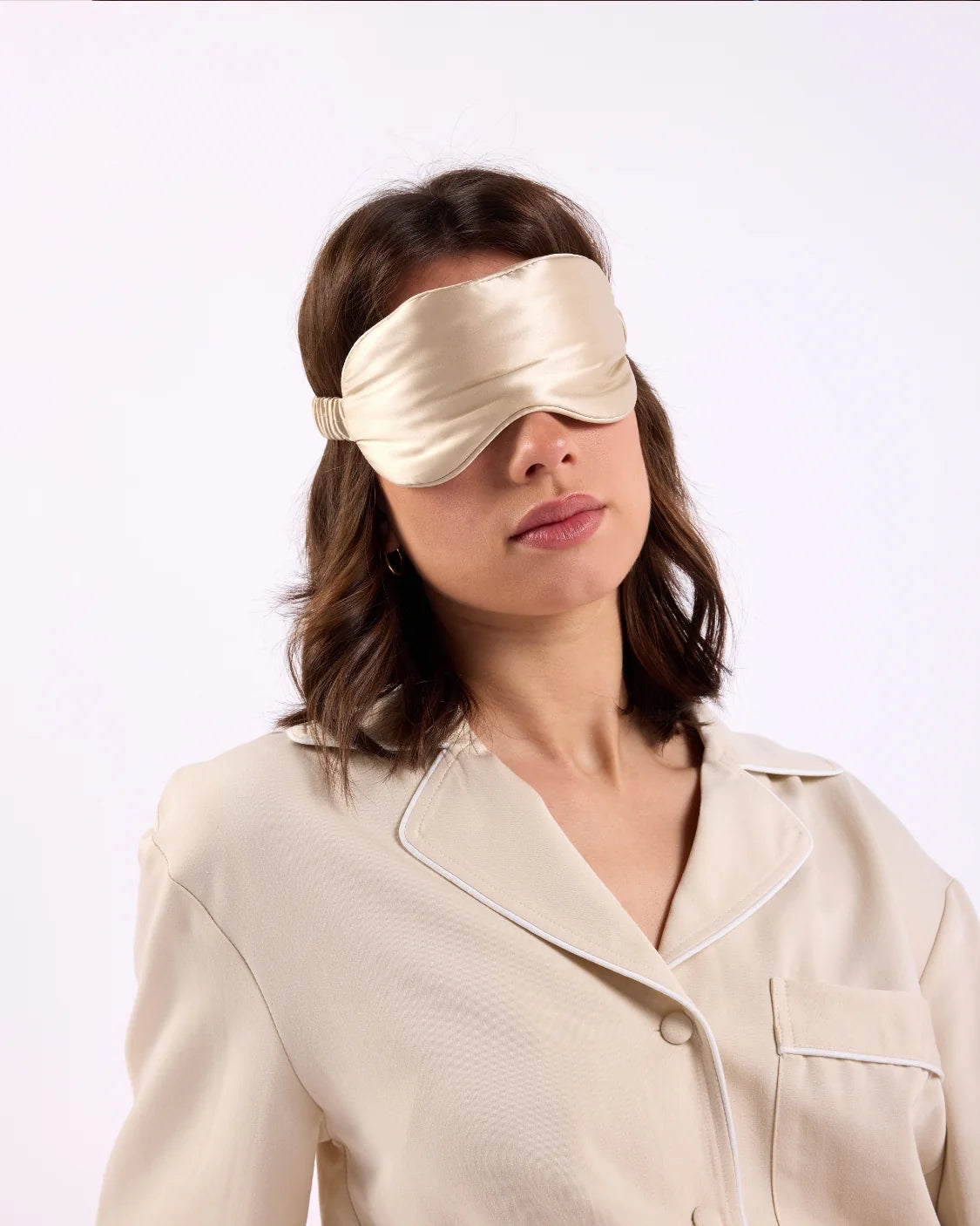 Silk Eye Mask - Coconut