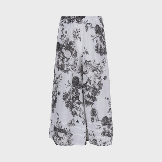 White Bloom Woven Pant