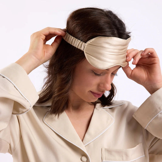 Silk Eye Mask - Coconut