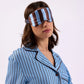 Silk Eye Mask - Iced Chocolate Stripes