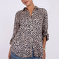 The Boyfriend Linen Shirt Leopard Print