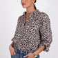 The Boyfriend Linen Shirt Leopard Print