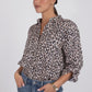 The Boyfriend Linen Shirt Leopard Print