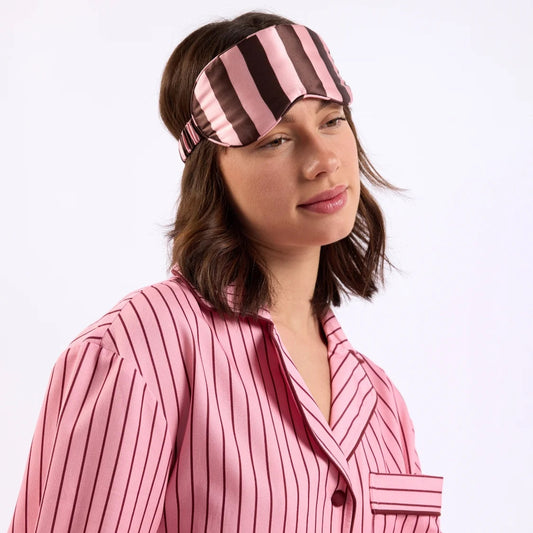 Silk Eye Mask - Rocky Road Stripes