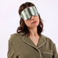 Silk Eye Mask - Wasabi Stripes
