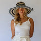 Janis Wide Brim Hat - Tide Stripe