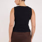 Untamed Lace Sleeveless Boatneck Top