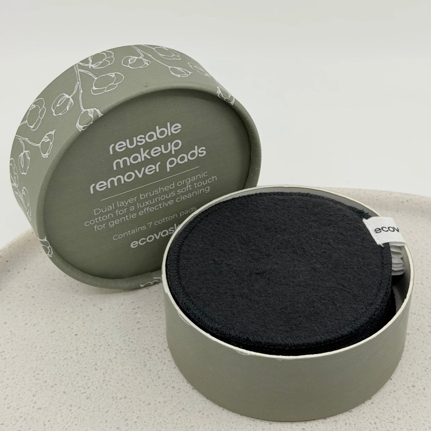 Reuseable Makeup Pads 7pcs - Dark Grey