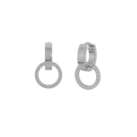 Eternal Orbit Earrings - Steel