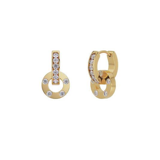 Ida Orbit Earrings - Gold