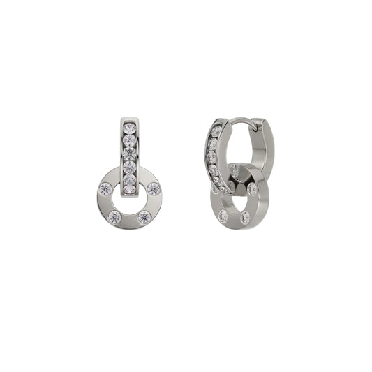 Ida Orbit Earrings - Steel