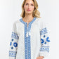 Daisy Cross Shirt - White