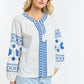 Daisy Cross Shirt - White