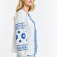 Daisy Cross Shirt - White