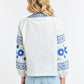 Daisy Cross Shirt - White