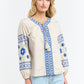 Daisy Cross Shirt - Beige