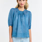 Ariel Pintuck Top - Denim