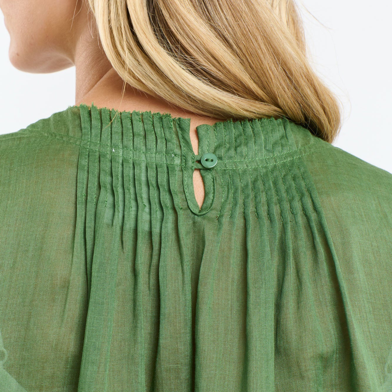 Ariel Pintuck Top - Kelly Green