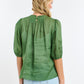 Ariel Pintuck Top - Kelly Green