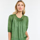 Ariel Pintuck Top - Kelly Green