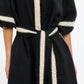 Carolyn Resort Dress - Black & Natural