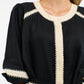 Carolyn Resort Dress - Black & Natural