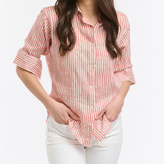 Collins Shirt - Red Stripe