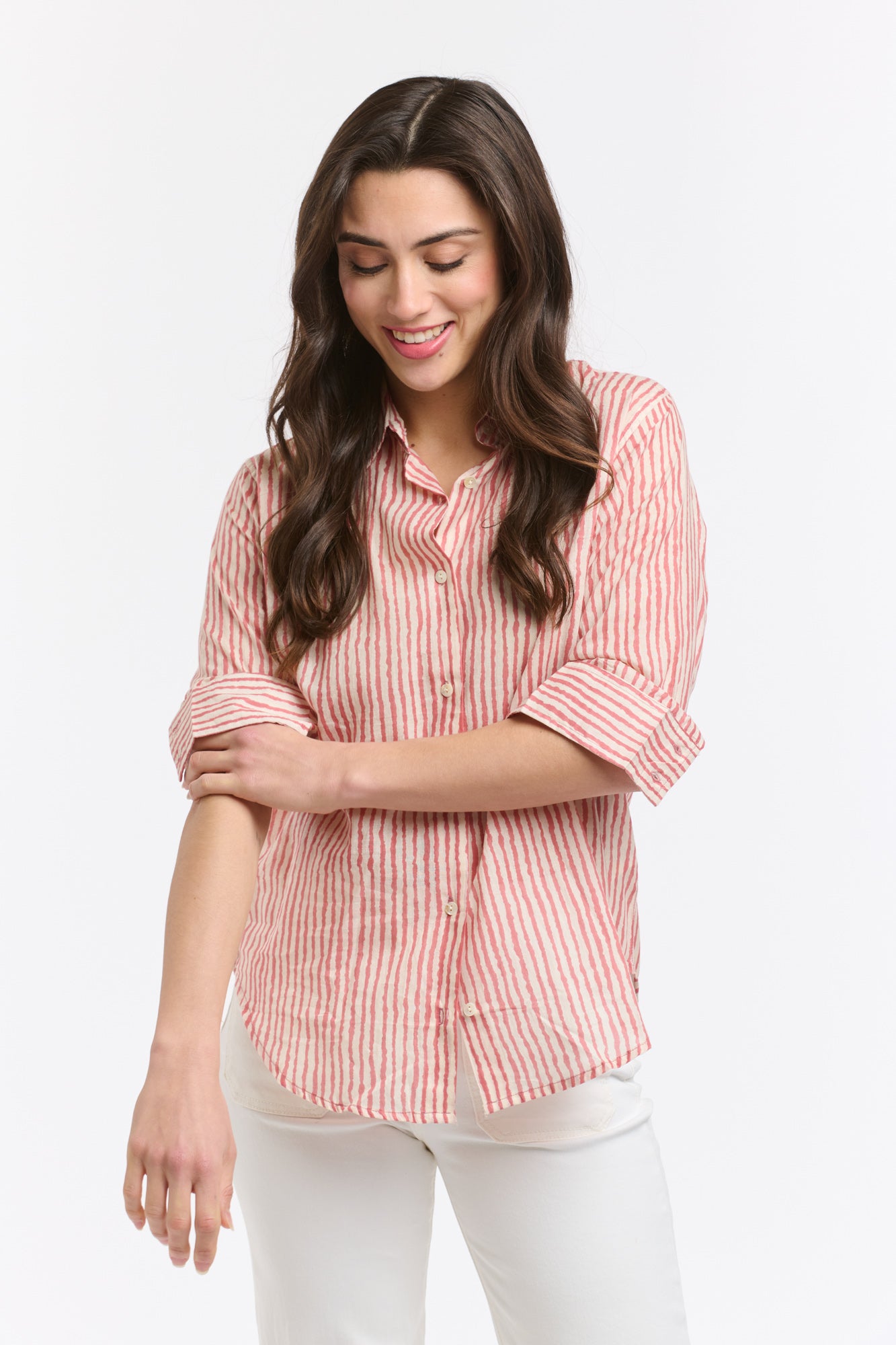 Collins Shirt - Red Stripe