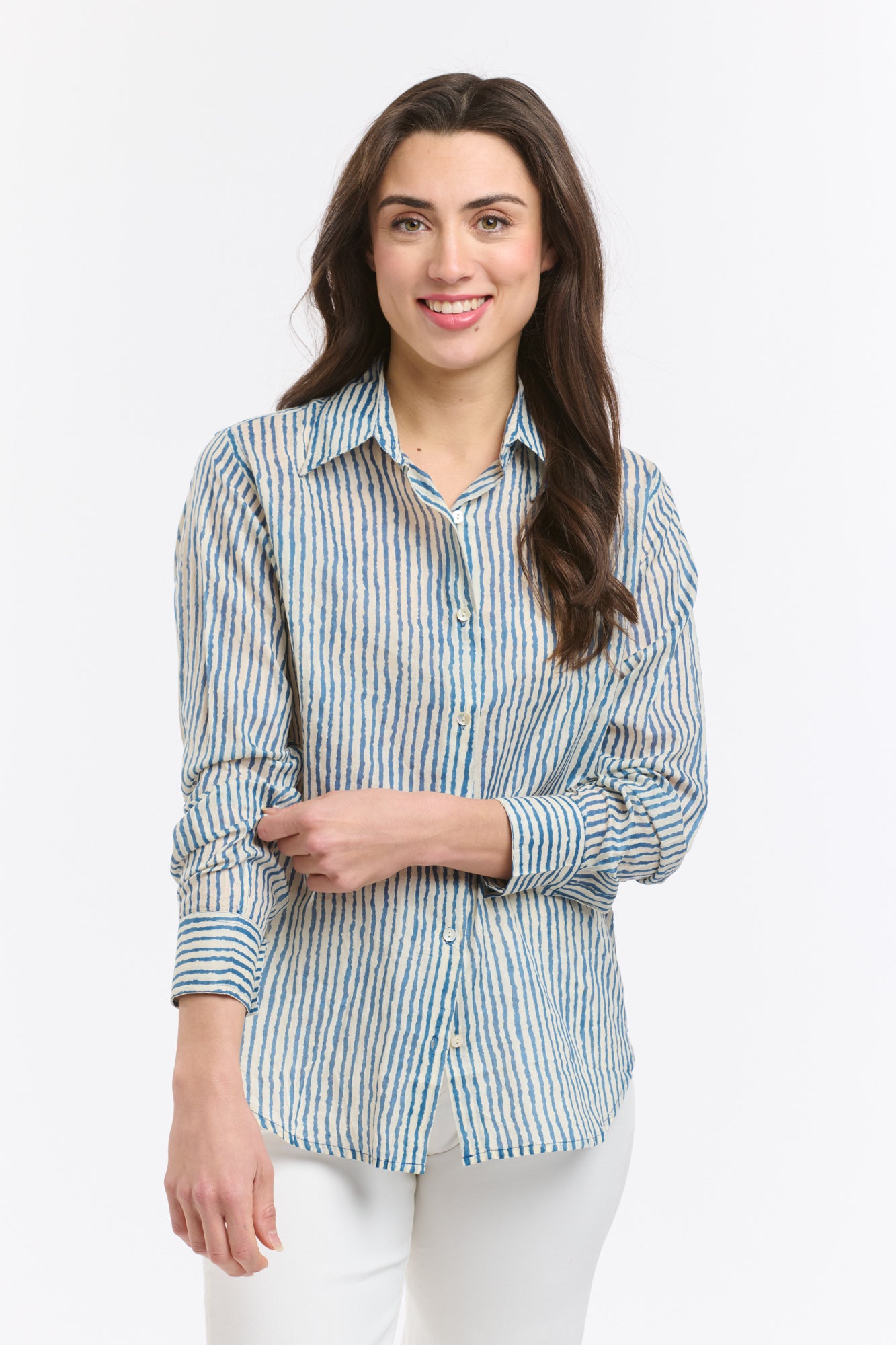 Collins Shirt - Blue Stripe