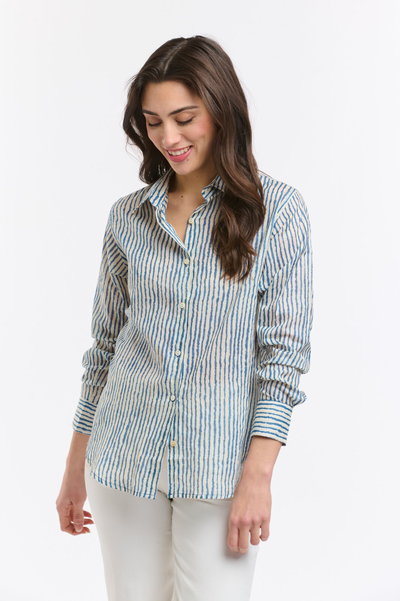 Collins Shirt - Blue Stripe