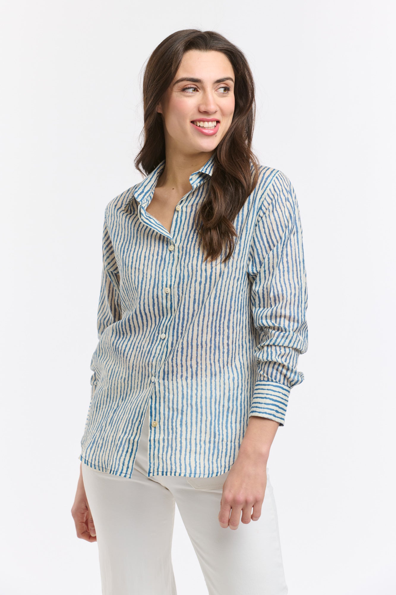 Collins Shirt - Blue Stripe