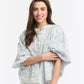 Freida Check - Sky Blue