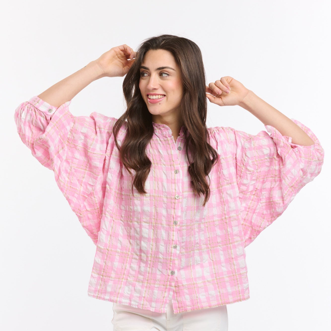 Freida Check - Pink