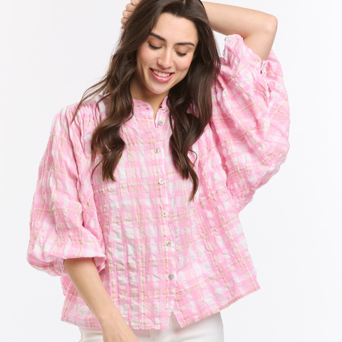 Freida Check - Pink