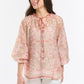 Emily Ruffle Collar Shirt - Rose