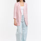 Ticking Slouch Jacket - Rosa