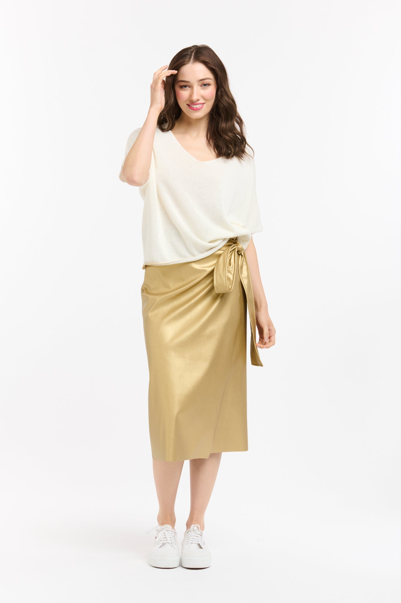 Gemma Stripe Sweater - Cream