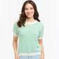 Ebony Textured Jumper - Apple