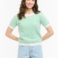 Ebony Textured Jumper - Apple