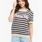 Amore Striped Sweater - Blue