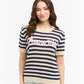 Amore Striped Sweater - Blue