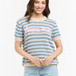Amore Striped Sweater - Light Blue